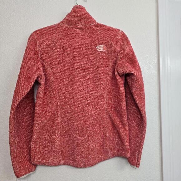 THE NORTH FACE Women's Osito 2 Jacket Vintage White/Spiced Coral Stripe, Small - Picture 3 of 9